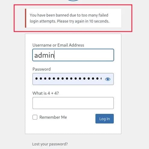 Rate limiting configuration example